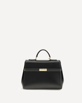 Marlene leather Handbag - BLACK | Base Blu