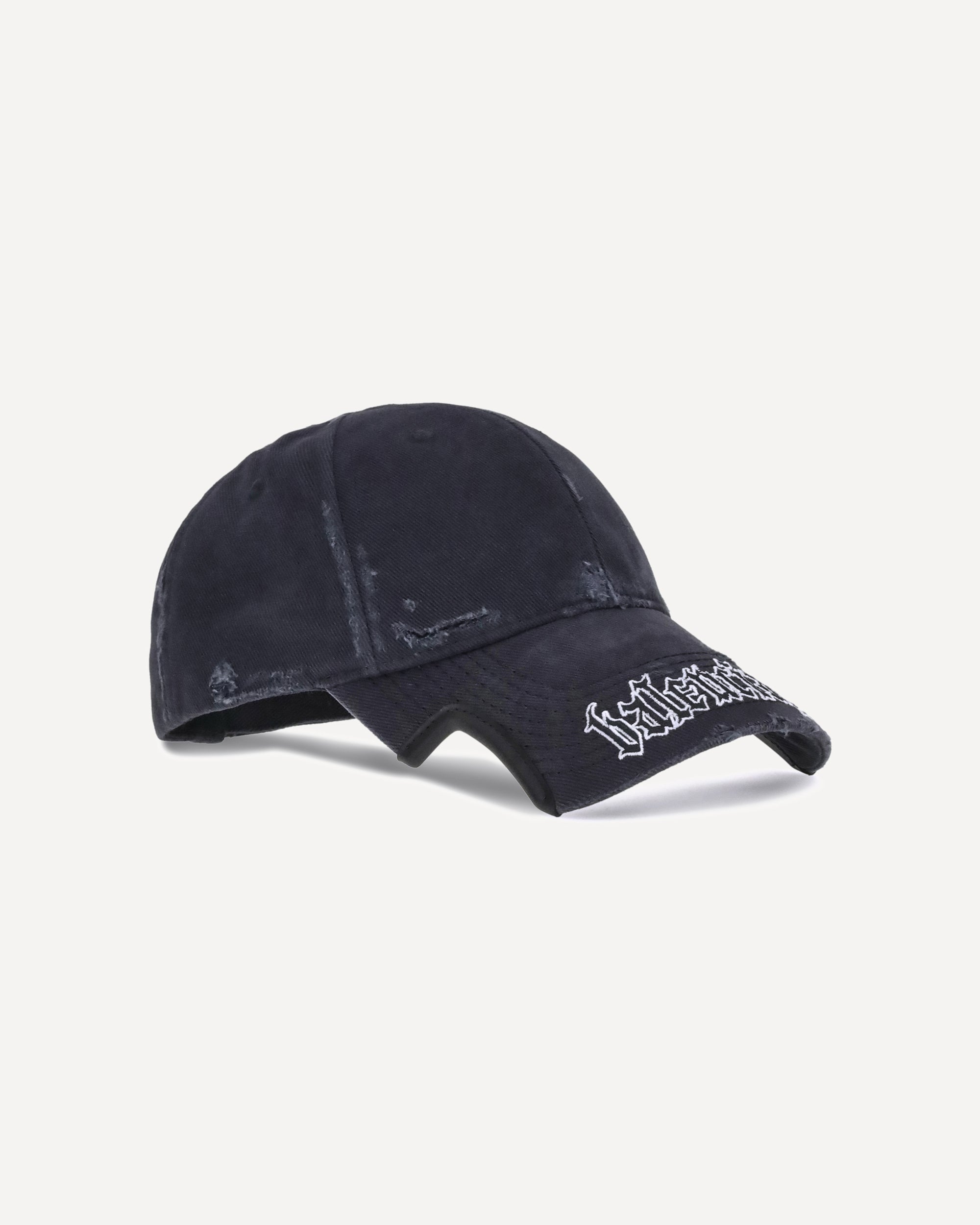 BALENCIAGA Script Baseball Hat BLACK | Base Blu