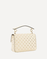 Borsa a Mano Rockstud Spike - CREMA  | Base Blu