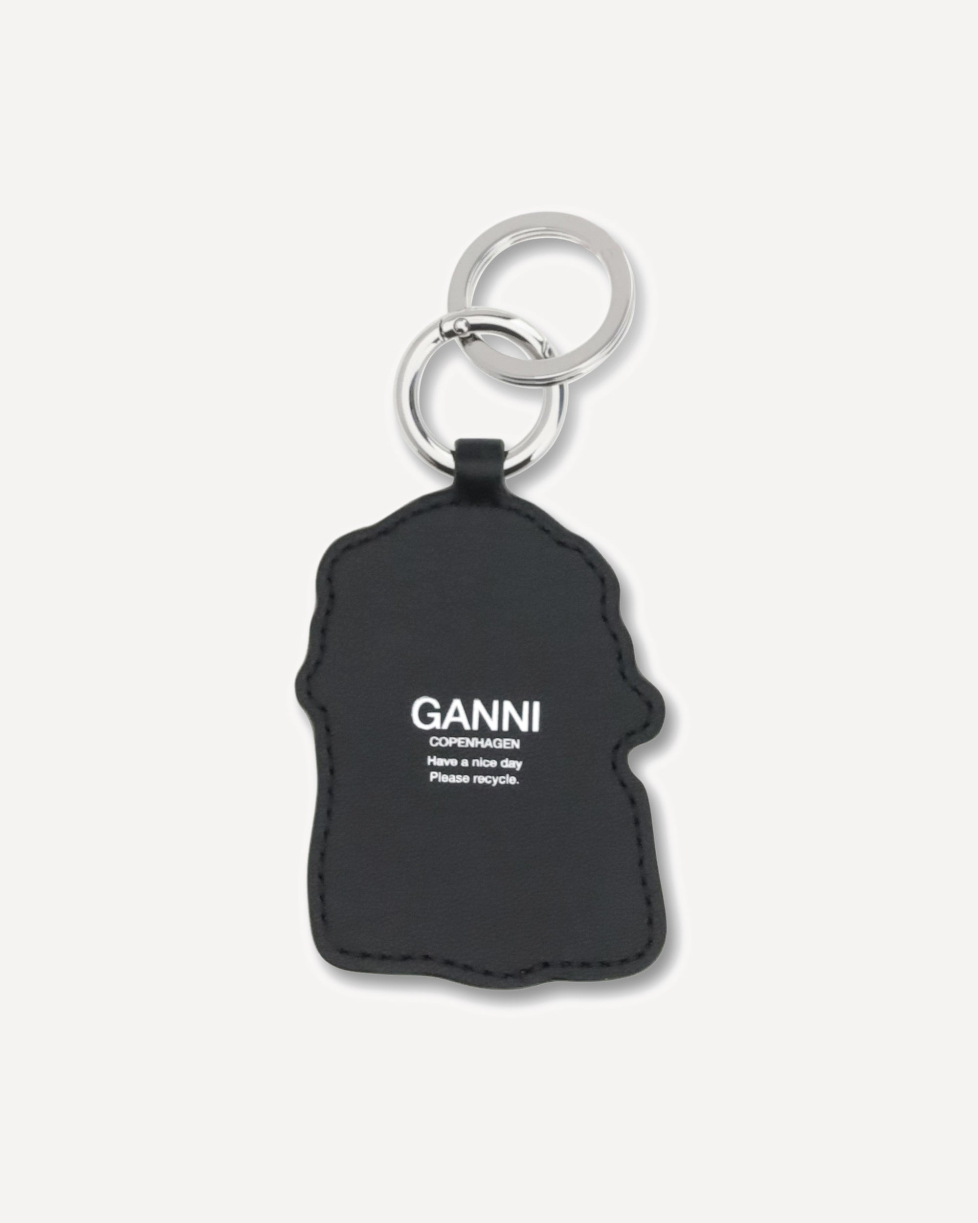GANNI Poodle Key Ring WHITE | Base Blu