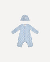 GG cotton piqué Baby gift Set - LIGHT BLUE | Base Blu
