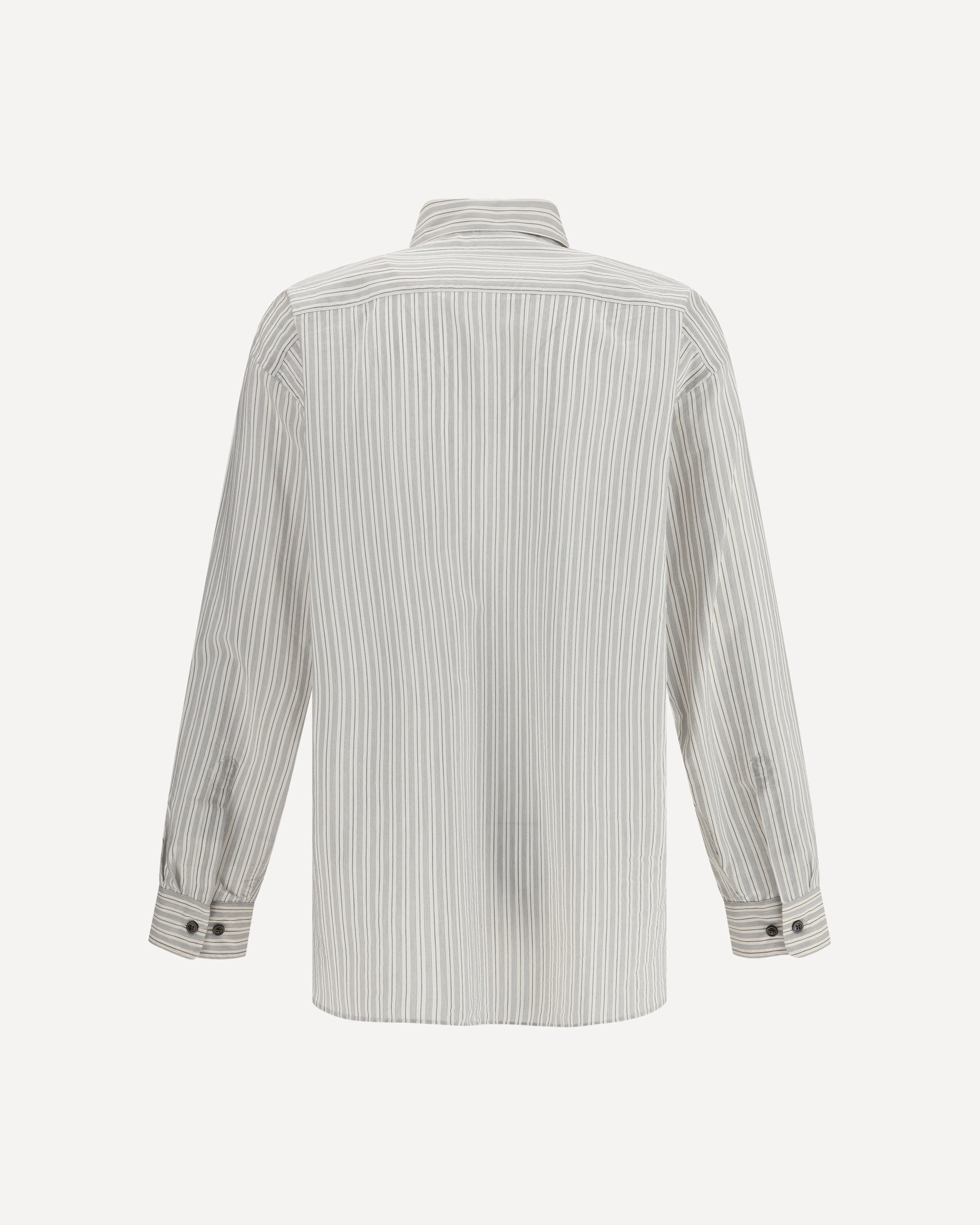 DRIES VAN NOTEN Striped Shirt GREY | Base Blu
