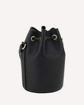 Mini Vlogo Drawstring Bucket Bag - BLACK | Base Blu