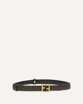 Reversible Belt with FF facquard fabric - BLACK | Base Blu