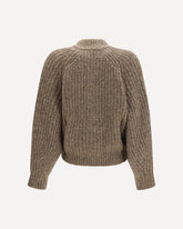 Cardigan con paillettes - MARRONE | Base Blu