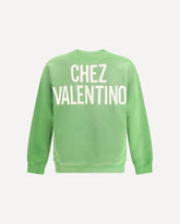 Chez Valentino  Sweatshirt - GREEN | Base Blu