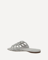 Gancini Pattern Sandals - WHITE | Base Blu