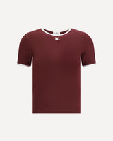 Cotton T-shirt - BORDEAUX | Base Blu