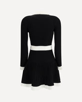 Knit short Dress - BLACK | Base Blu