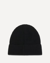 Rib Toque merino wool Beanie - BLACK | Base Blu