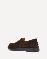 Suede Loafers - BROWN | Base Blu