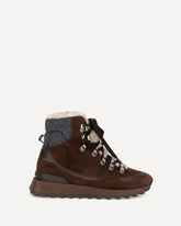 Suede lace-up Ankle Boots - BROWN | Base Blu