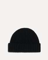 Virgin wool Beanie Hat - BLACK | Base Blu