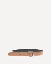 Reversible and adjustable Gancini Belt - BROWN | Base Blu