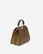 Peekaboo ISeeU small Handbag - BROWN | Base Blu
