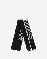 Sciarpa in seta monogram - NERO | Base Blu