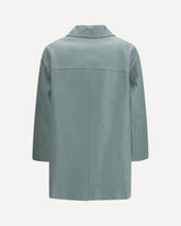 Long lambskin leather Jacket - BLUE | Base Blu