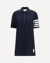 Piqué Polo Dress - BLUE | Base Blu