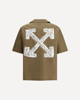 Camicia da bowling in Popeline  - VERDE | Base Blu