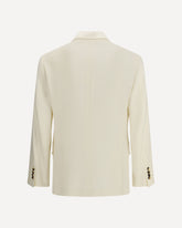 Wool blend Jacket - CREAM | Base Blu