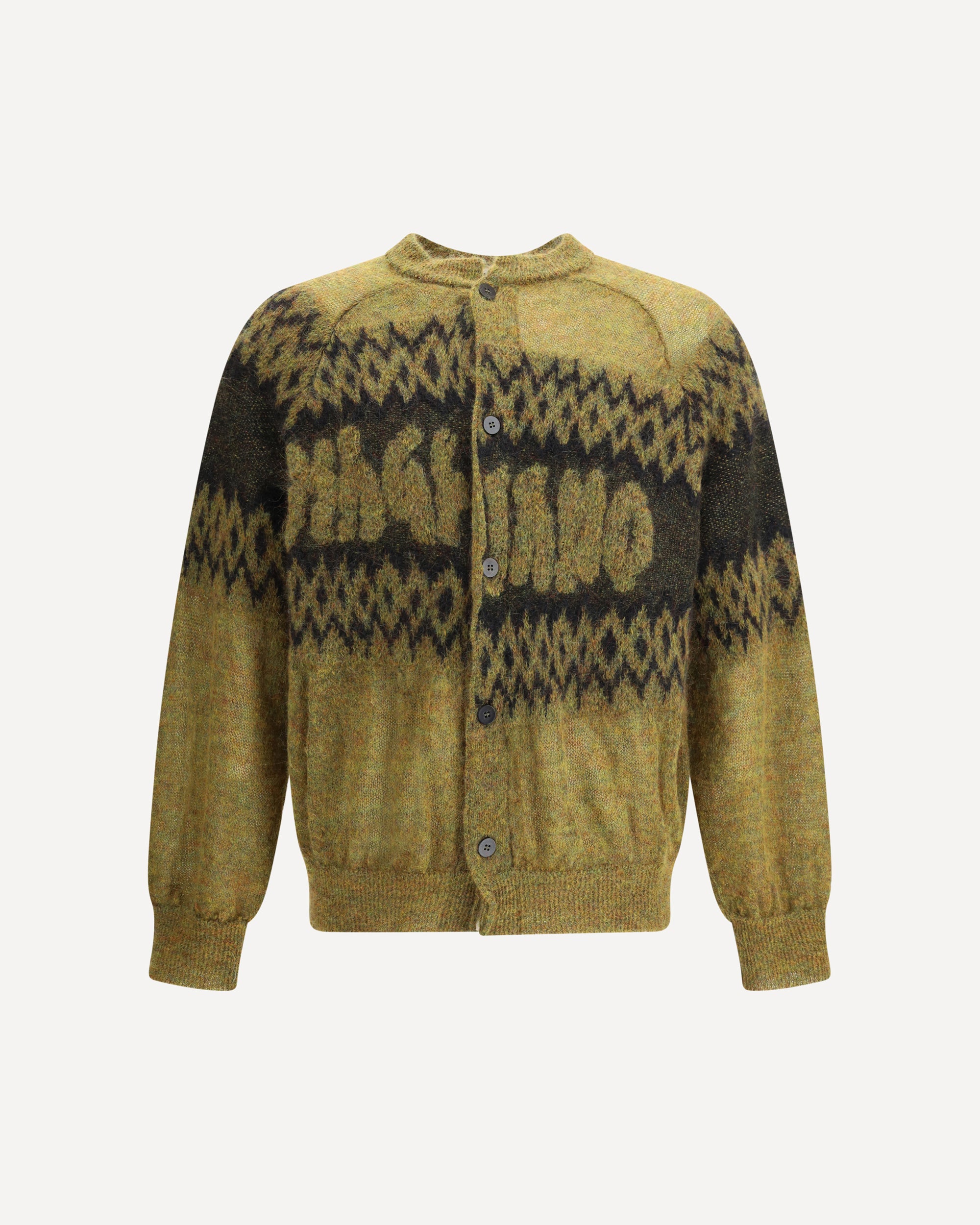 MAGLIANO Cardigan in Mohair Wool blend YELLOW | Base Blu