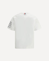 T-Shirt horizontal bands - WHITE | Base Blu