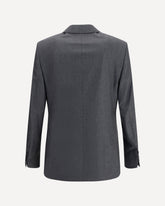 Blazer doppiopetto in lana vergine - GRIGIO | Base Blu