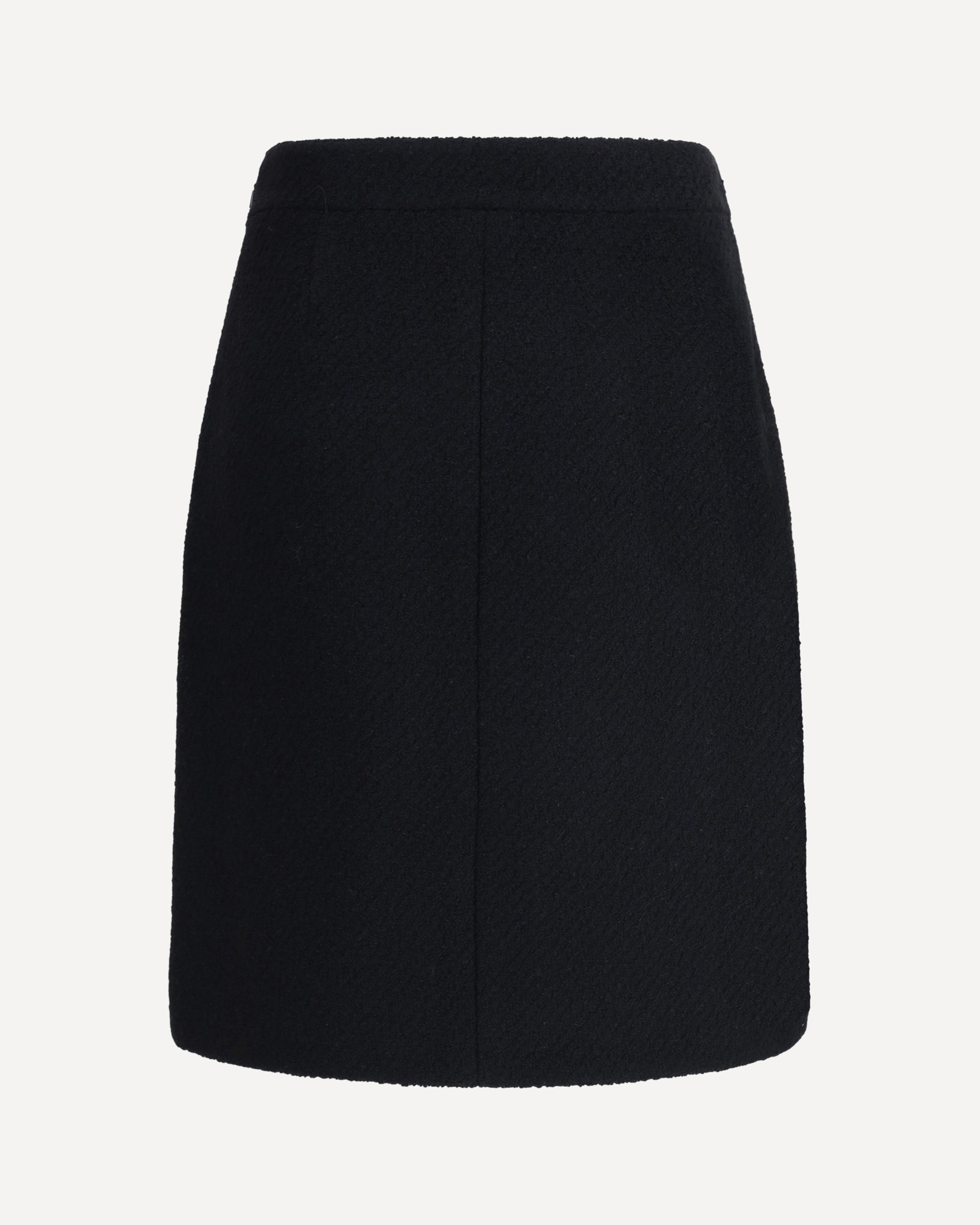 CHLOÉ Bouclé wool midi Skirt BLACK | Base Blu