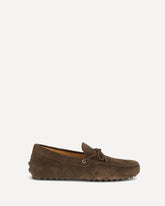 Gommino Bubble suede boat Loafers - BROWN | Base Blu