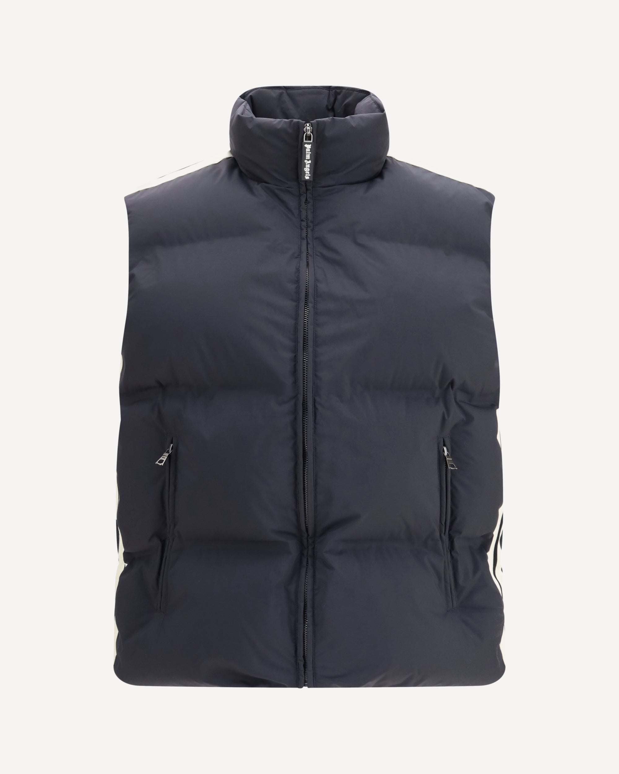 PALM ANGELS Classic logo track down Vest BLACK | Base Blu