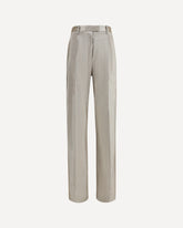 Lurex Pants in tweed with micro sequins and shimmering thread - SILVER | Base Blu