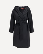 Wool drap Newmang Coat - BLACK | Base Blu