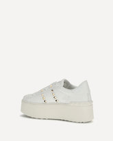 Rockstud Untitled flatform Sneakers - WHITE | Base Blu