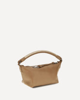 Borsa a Spalla Cala mini in nappa di agnello - MARRONE | Base Blu