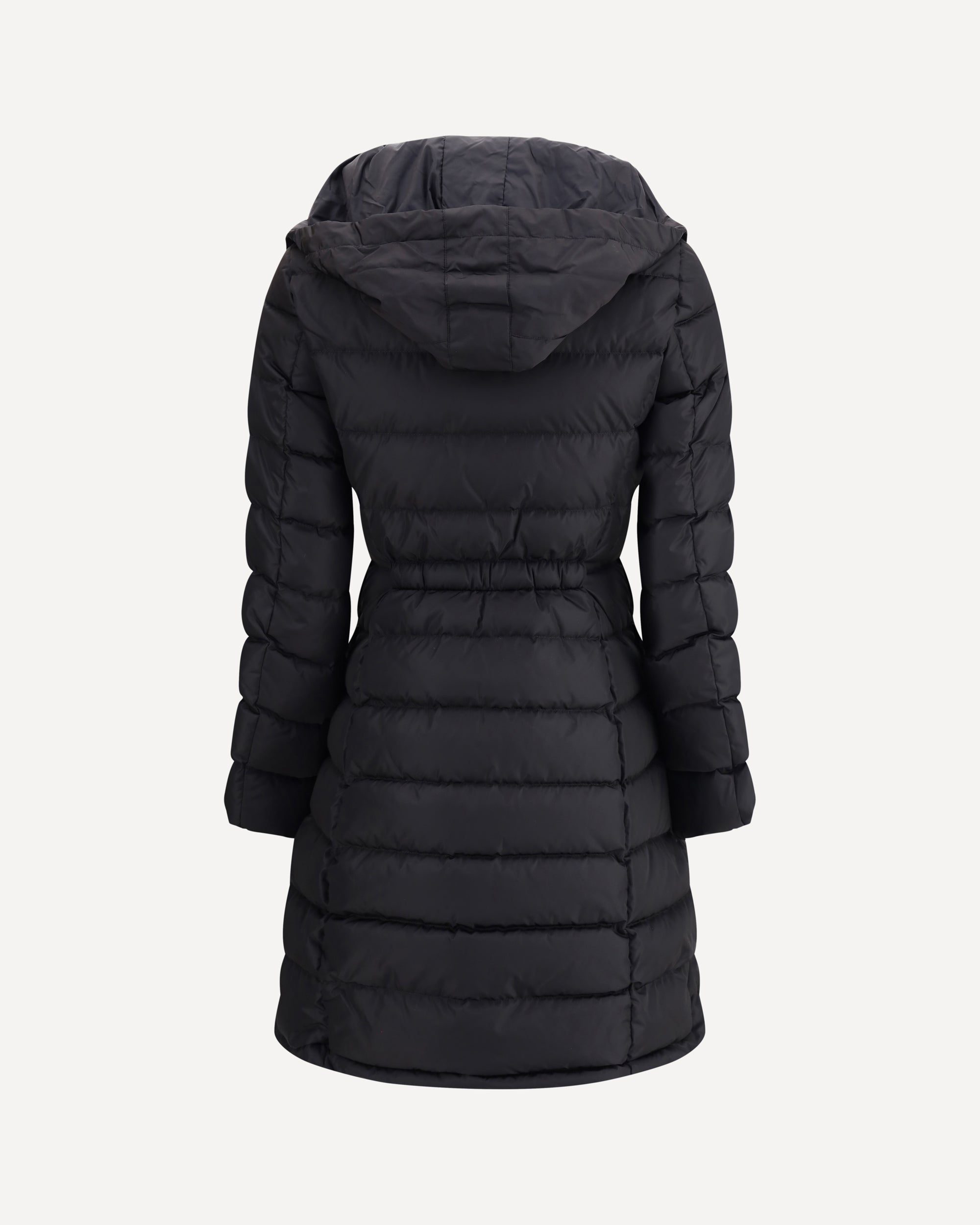 MONCLER Flammette long Down Jacket BLACK | Base Blu