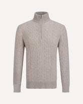 Treccia baby cashmere Sweater - WHITE | Base Blu