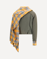 Maxi-scarf Puffer Jacket - GREEN | Base Blu