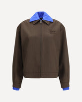 Cover-fabric Blouson - BROWN | Base Blu