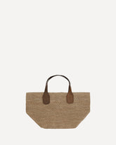 Raffia Tokyo Tote Bag - BEIGE | Base Blu