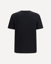 T-shirt in cotone con logo ricamato - NERO | Base Blu