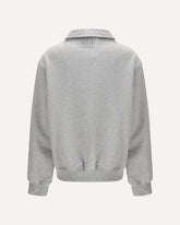 Felpa con zip obliqua - GRIGIO | Base Blu