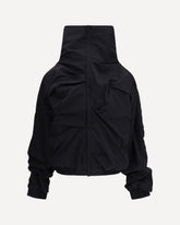 High collar Jacket - BLACK | Base Blu