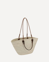 Anagram Basket Shoulder Bag - BEIGE | Base Blu