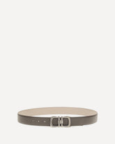 Reversible leather Belt - BROWN | Base Blu
