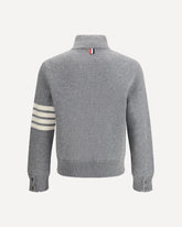 Sweater with 4-Bar intarsia - GREY | Base Blu