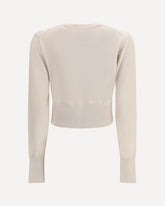 Cardigan crop Bea - BIANCO | Base Blu