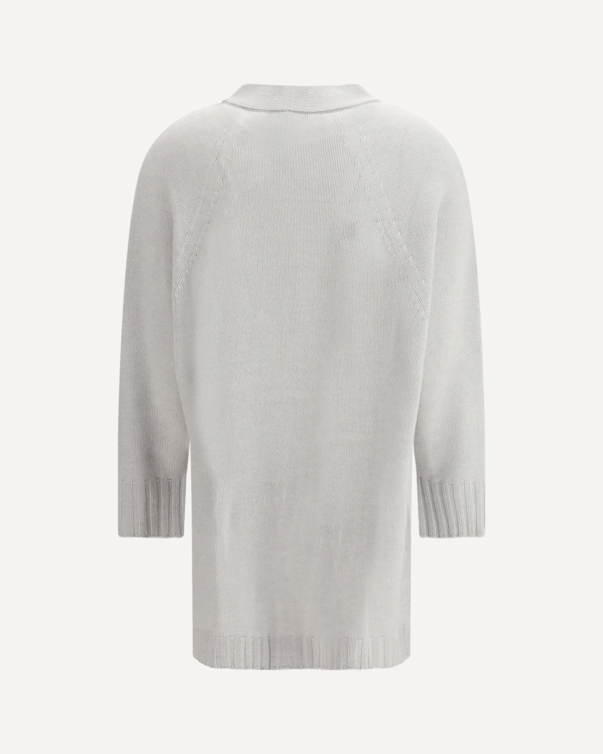 FABIANA FILIPPI Cardigan in fine knit with a V-neckline GREY