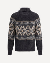 Virgin wool Cardigan - BLACK | Base Blu