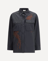 Embroidered Shirt - BLACK | Base Blu