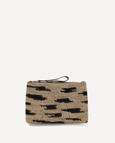 Ampy Zebra Clutch - BEIGE | Base Blu